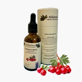 Organic Hawthorn Berry Tincture, Alcohol-Free Liquid Extract, Organic Hawthorn Berry (Crataegus monogyna) (50ml)