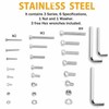 DIGISHUO 1080Pcs M3/M4/M5 304 Stainless Steel Screw Bolts and Nuts