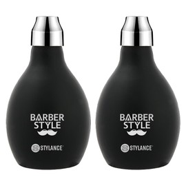 2 Pieces Barber Powder Spray Bottle, Powder Puff Bottle, Barber Powder Pump Dispenser, 3.38oz/100ml Refillable Hair Fiber Applicator Use for Dry Shampoo - Black
