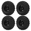 4Pcs RC Wheels And Tires Set 125mm Front Rearwheels with