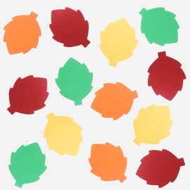 72Pcs Paper Leaf Cutouts, Assorted Color Fall Leaf Cut-Outs Paper Leaves Die Cuts Leaves Shapes for Fall Classroom Decor Autumn Thanksgiving Paper Leaf Accent for School Bulletin Board Decorations