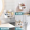 TAILI Shower Caddy Suction Cup, Heavy Duty Bathroom Organizer, Removable