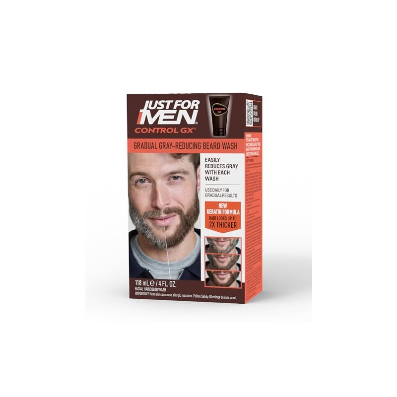 Just For Men Control Gx Grey Reducing Beard Shampoo for