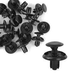 A ABSOPRO Retainer Clips No.91512-SX0-003 for Accord Civic Crosstour CR-V CR-Z Plastic Black (Set of 20)