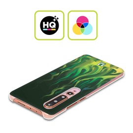 Head Case Designs Grün Feuer Hot Rod Flamme Harte Rueckseiten Handyhülle Hülle Huelle und Passende Designer Hintergrundbilder kompatibel mit Mi CC9 Pro/Mi Note 10 / Pro