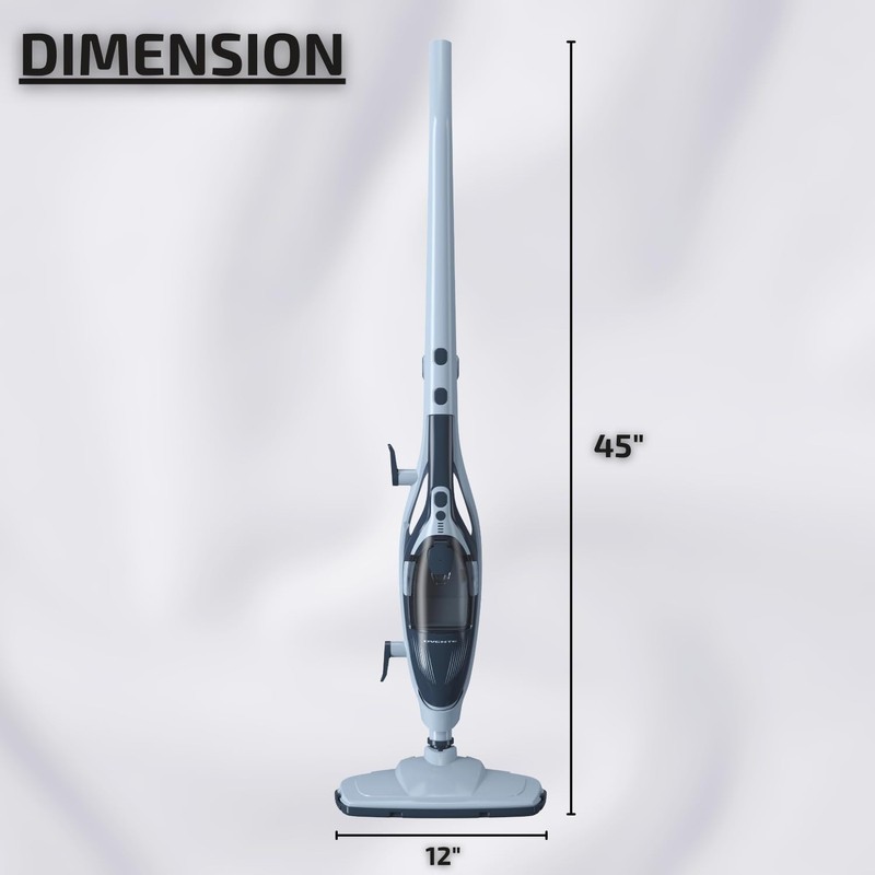 OVENTE 10-in-1 Steam Mop with Detachable Handheld Steamer, Foldable Handle