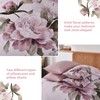 Dobuyly Pink Floral Comforter Set Queen 7 Piece Bed in