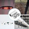 PATIKIL 10x4x5mm Wire Rope Clip 15pcs Metal Cable Clamp 3mm