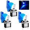 Twidec/3Pcs Rocker Lighted Toggle Switch 12V 20A Heavy Duty Racing