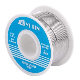 YI LIN 60/40 Solder 100g Tin Lead Rosin Core Solder Wire For Electrical Soldering (0.8mm/100g)