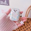 MINSCOSE Compatible with AirPods 1&2 Clear Case,Cute Pretty Flower Pattern