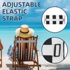 ZOBGOWE Outdoor Pillow for Chaise Lounge Chair, 2pcs Striped Chaise