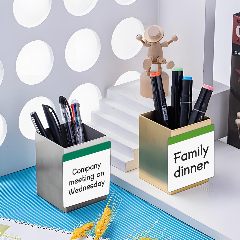 Reusable Magnetic Sticky Note for Fridge,Post on Small Magnet Sheets,Square