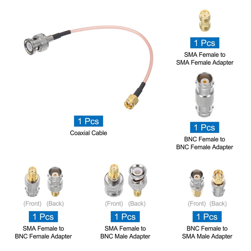 QUARKZMAN RG316 Coaxial Cable SMA Male to BNC Male with