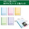 KOKUYO Blank Book, Campus Notebook A4, Color Cover, 5-Color Pack,
