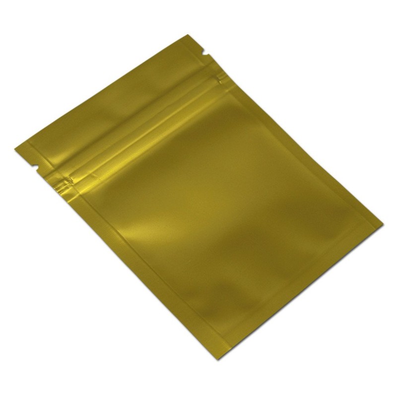 Mylar Bags Front Clear Zipper Lock Aluminum Foil Bag for
