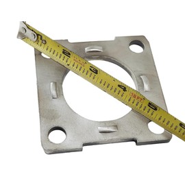 Aizhuer Replacement 2pack Trailer Brake Backing Plate Flange 2.27" for 3500# Axle, 4 Hole Bolt Square Bracket