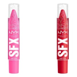 Kit Nyx Cosmetics Pintura Facial Y Corporal En Barra: Bow Down Witches Rosa + Bad Witch Energy Rojo