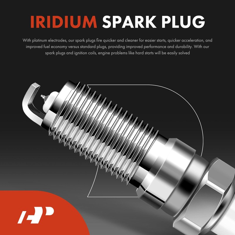 A-Premium Set of 4 Ignition Coil Pack and Iridium Spark