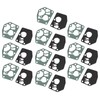 10 Set Carburetor Diaphragm Gasket Kit Carb Diaphragm Gasket Replacement