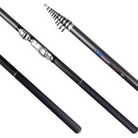 Sea Fishing Rod 13.2 ft (3.6 m) / 4.5 m / 5.4 m / 6.3 m / 7.2 m (7.2 m), Sea Fishing, For Freshwater Use, Storage Bag, Carbon, Portable Telescopic Fishing Rod, Casting Rod, Embankment Fishing (213.3