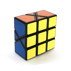 Arltoowaa Black Grid Skewb Cube, Abnormity 1x3x3 Speed Cube, Educational Puzzle Cube Toys, Brain Teaser