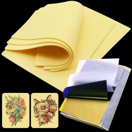 Pieles De Práctica De Tatuajes Con Papel De Transferencia - Autdor 33 Piezas De Piel Falsa Para Tatuajes Y Kit De Papel De Plantilla Incluye 30 Piezas De Papel Para Tatuajes Y