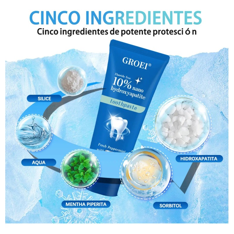 Pasta De Dientes Con Hidroxiapatita Reparadora Y Protectora
