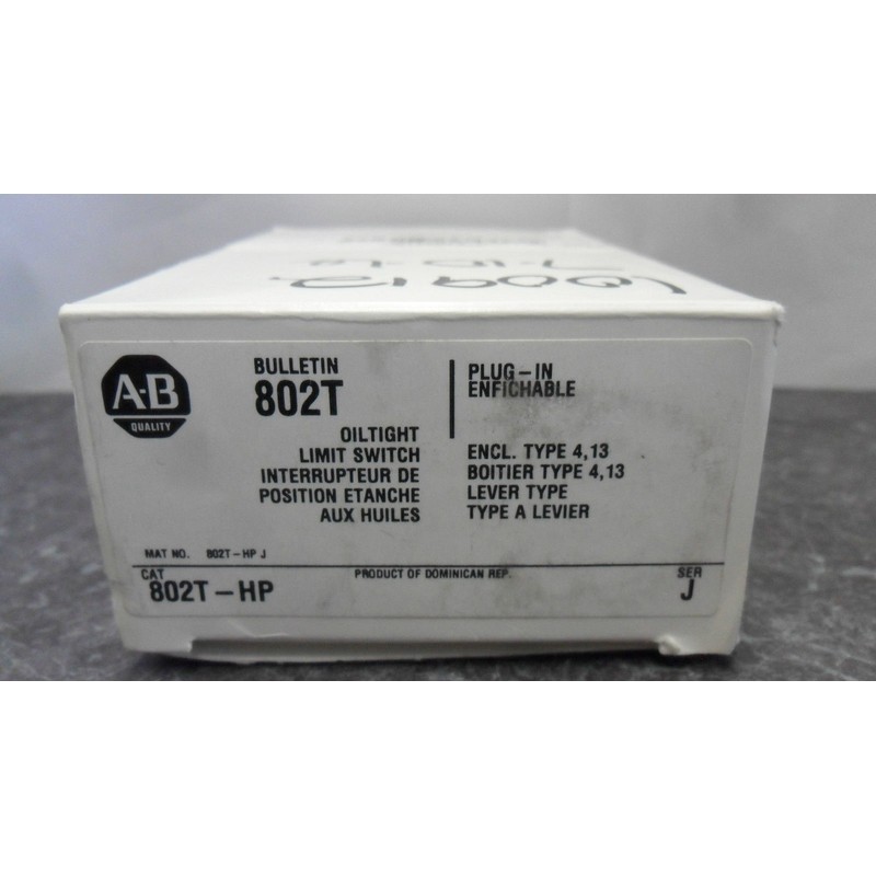 Allen-Bradley NEW ALLEN BRADLEY 802T-HP HI-TORQUE PLUG-IN SIDE ROTARY LIMIT