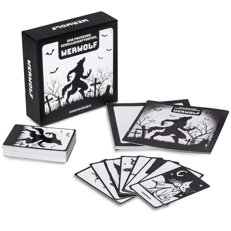 Original Werewolf card game, deluxe party game with expansion –