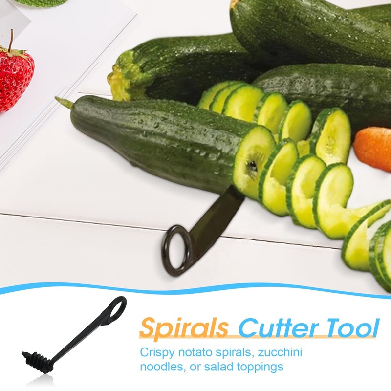 Kitchen Spiral and V-Shaped Tools, Carving and Spiralizer for Vegetables