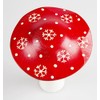 Sass & Belle Medium Christmas Flat Red Toadstool Decoration