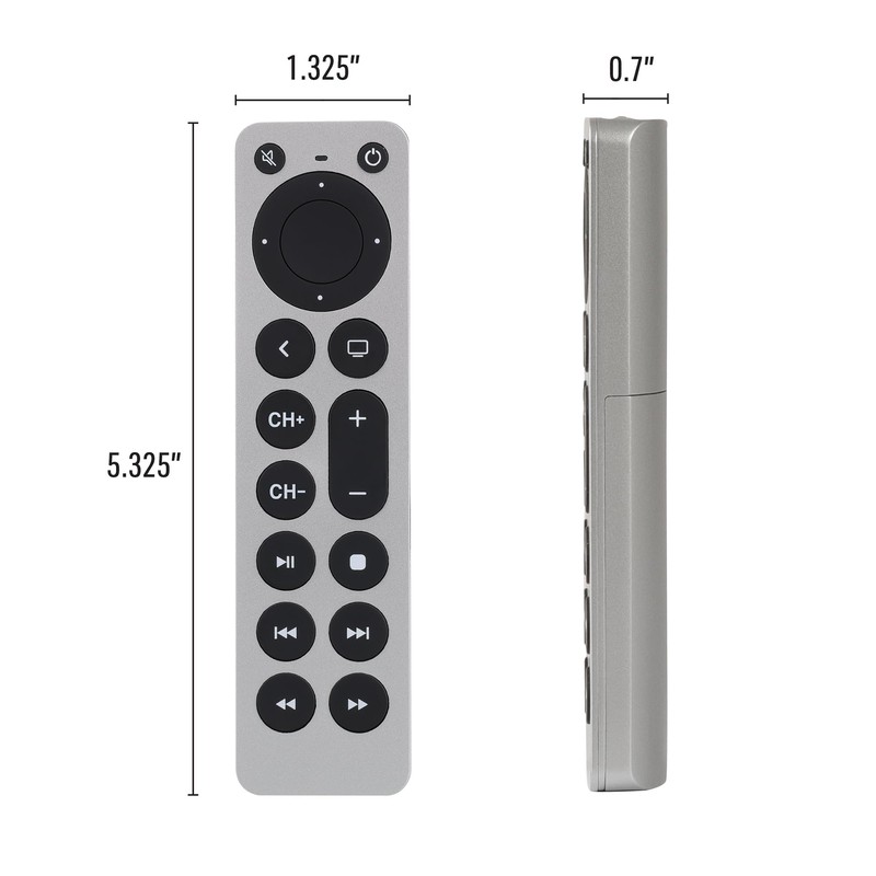Xtreme Universal Replacement Remote for Apple TV, Large Button Remote