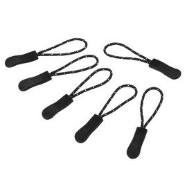 PATIKIL Zipper Pulls Replacement, 30 Pack Extension Cord Handle Fix Tab Tag Extender Fixer Puller for Luggage Backpacks Jackets, Black，White