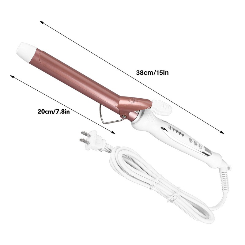 Curling Iron Adjustable Temperature Hair Curler Wand With Ceramic Coating