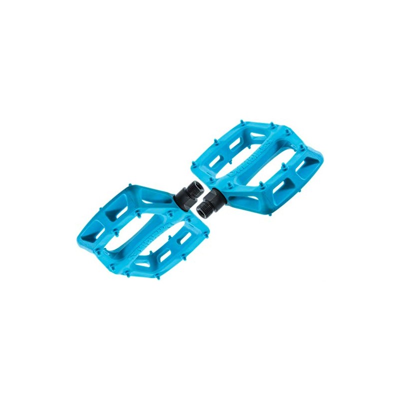 Dmr V6 Plastic Flat MTB Pedals - Blue, CrMo Axle/Lightweight
