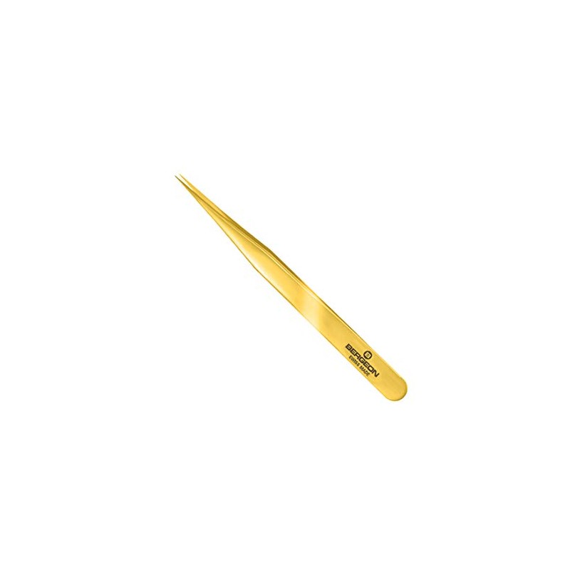 Bergeon 7029-1AM-GF Gold Flash Brass Tweezers Watchmaker Tools