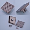 Orhemus Square Shower Floor Drain with Removable Cover Grid Grate