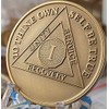 1 Year AA Medallion Premium Bronze Serenity Prayer Sobriety Chip