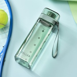 Catpaw Water Bottle, Water Bottle, 400/550/700ml, Wide Mouth Plastic Bottle, Ultra Lightweight, Cold Resistant, Heat-Resistant, Portable, Leakproof, BPA Free, Unisex, Adult, Kids, Clear Bottle, Sports