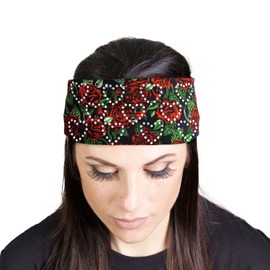 Milwaukee Leather | Bling Designed Wide Headbands-Headwraps for Women Biker Bandana - One Size