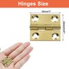 Piutouyar 8 Pack Butt Hinge 1 Inch Mini Hinges Solid