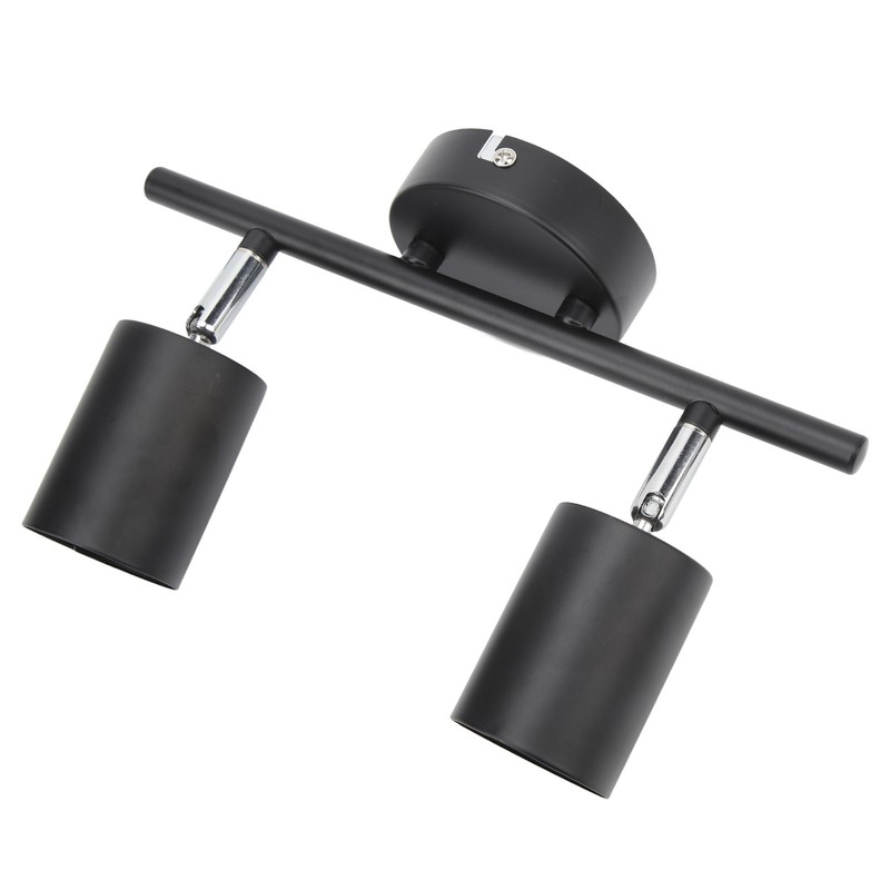 LED Track Light Kit 2 Heads 10.8in Track 90 Degrees