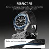 REBANDACE Strap for Omega Seamaster 43.5mm Watch,Deployment Clasp Lunar Soil