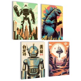 mojoliving Anime Poster Set, Anime Picture Set for Manga Wall, Cool Anime Gifts, Aesthetic Anime Poster for Wall Collage