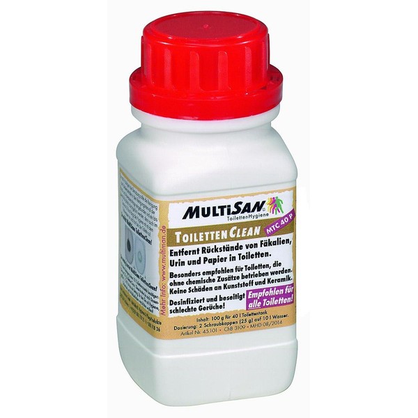 MultiSan ToilettenClean – Removes Urine, Limescale and Bad Odours –