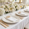 FEHHTO Napkin and Bamboo Cutlery Set, Compostable Utensils Disposable Cutlery