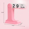 EASEYA Desk Calendar Standing Flip, Creative Perpetual Flip Calendar, Durable
