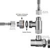 Water Line Adapter, 4 PCS Pipe Fittings in 1/2" Female