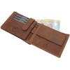 myledershop Genuine Buffalo Full Leather Farmer Wallet / Purse /